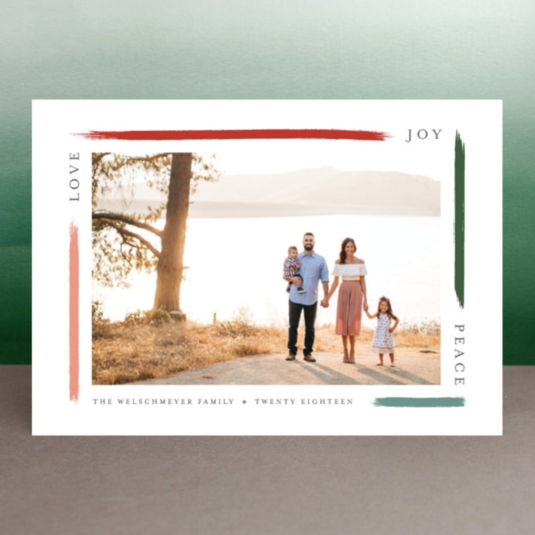 "holiday brushed" - Retired Holiday Cards in Apple by Bethany McDonald - Front
