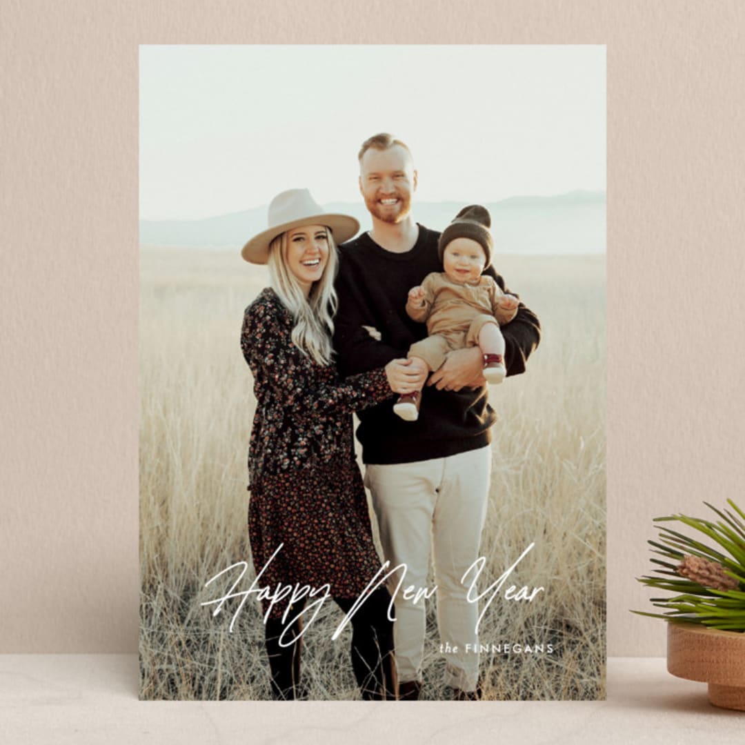 "Beyond Grateful" - Retired Holiday Cards in Snow by Bethan - Front