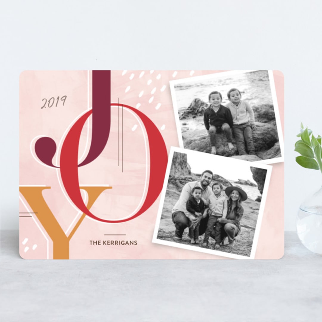 "Journaled" - Retired Holiday Cards in Burgundy by Paige Rothhaar - Front