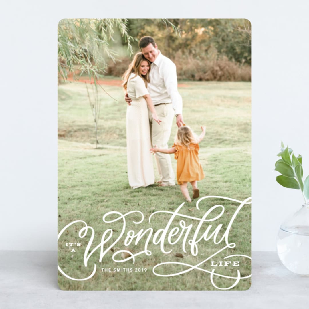"Wonderful Entwined" - Retired Holiday Cards in Snow by Kristen Smith - Front