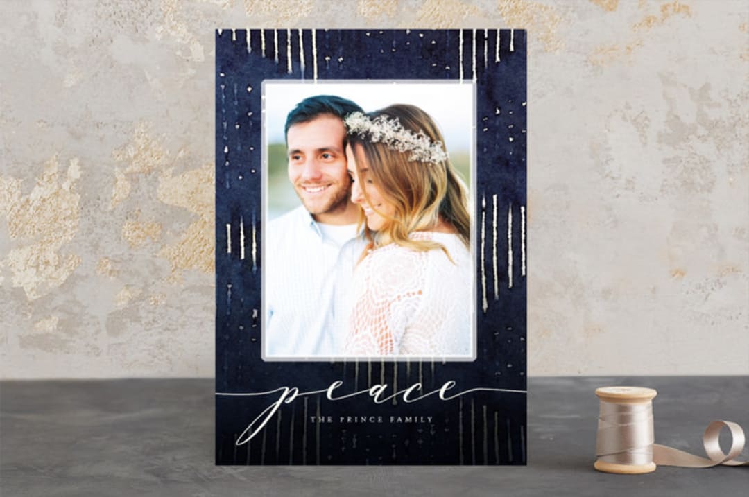 "indigo dreams" - Retired Holiday Cards in Indigo Dreams by Design Lotus - Front
