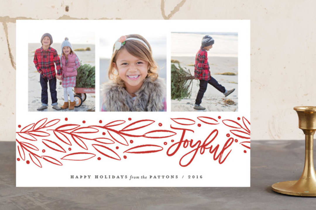 "Jolly Branch" - Retired Holiday Cards in Cider by Kelly Nasuta - Front