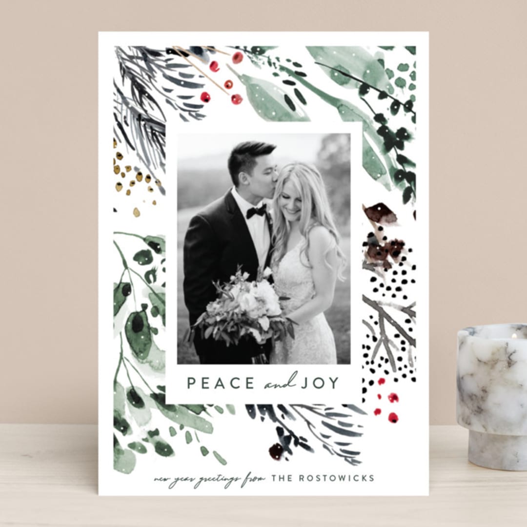 "Wonderland" - Retired Holiday Cards in Larch by Eve Schultz - Front