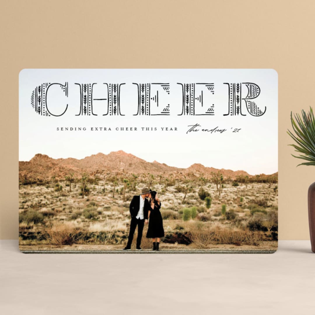 "Detailed Merry" - Retired Holiday Cards in Coal by Michelle Taylor - Front