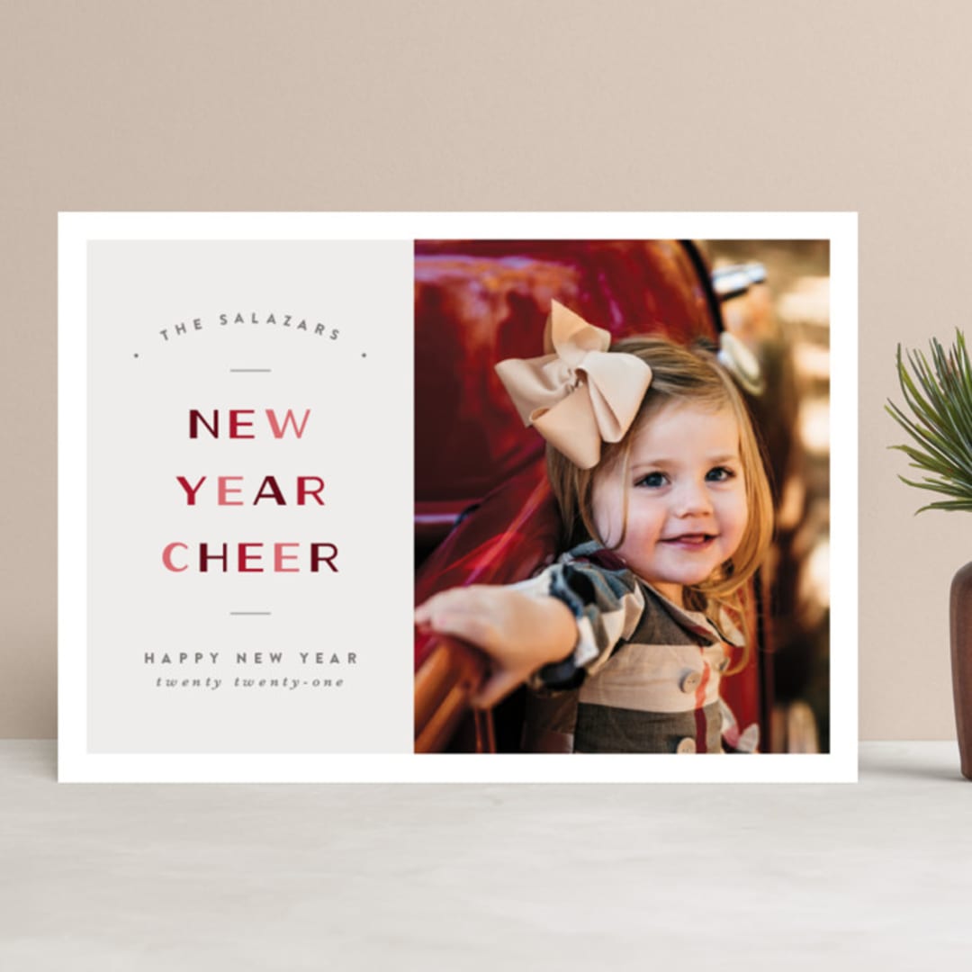 "Making Bright" - Retired Holiday Cards in Candy Cane by Pixel and Hank - Front