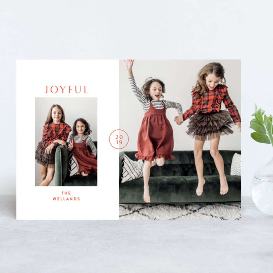 "In Vogue" - Retired Holiday Cards in Sunset by curiouszhi - Front
