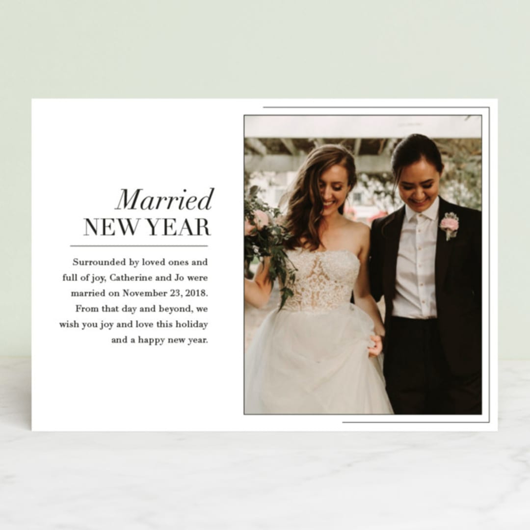 "textbook holiday" - Retired Holiday Cards in Snow by Dawn Jasper - Front