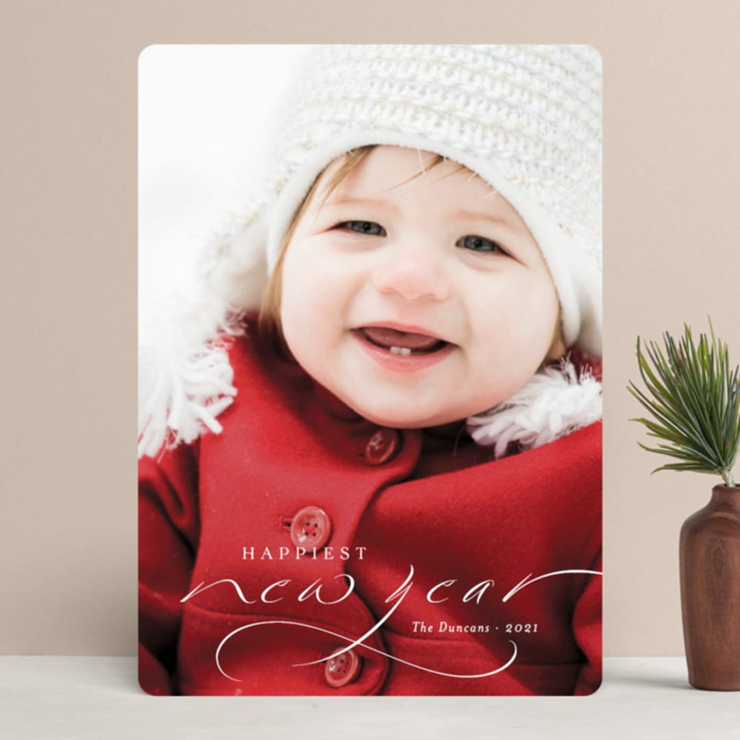 "Enchanting" - Retired Holiday Cards in Snowflake by Olivia Raufman - Front