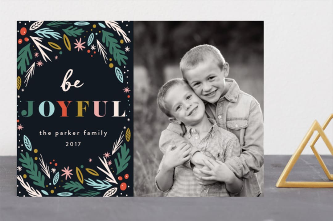 "Joyful Woodland" - Retired Holiday Cards in Silent Night by Angela Marzuki - Front