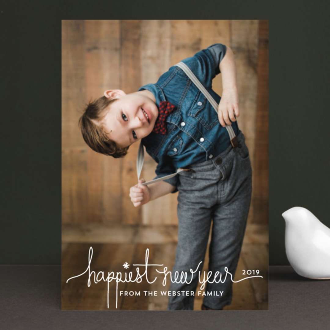 "Holiday Revelry" - Retired Holiday Cards in Frost by Design Lotus - Front