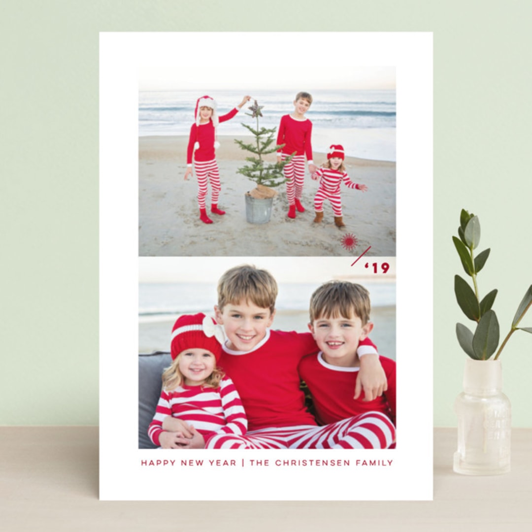 "True Minimalism" - Retired Holiday Cards in Snow by fatfatin - Front