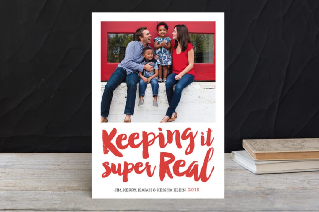 "Keeping it Real" - Retired Holiday Cards in Traditional by hannahcloud DESIGN - Front