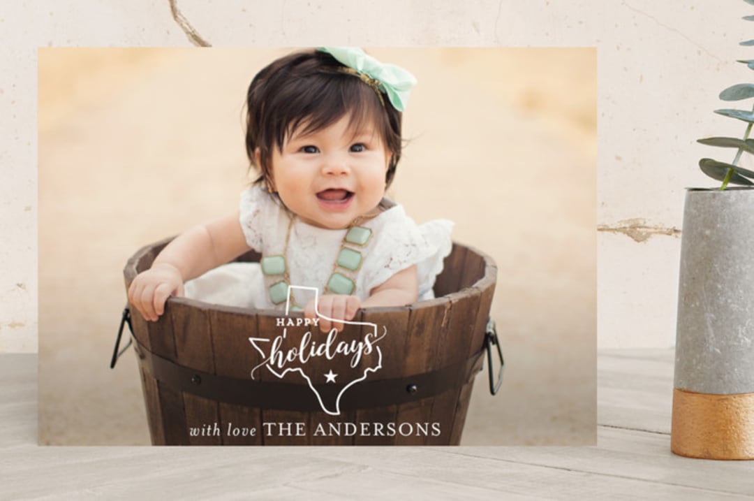 "Texas love" - Retired Holiday Cards in Snowflake by My Splendid Summer - Front