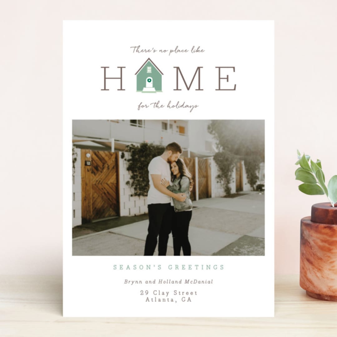 "Home for the Holidays" - Retired Holiday Cards in Woodland Estate by Debb W - Front