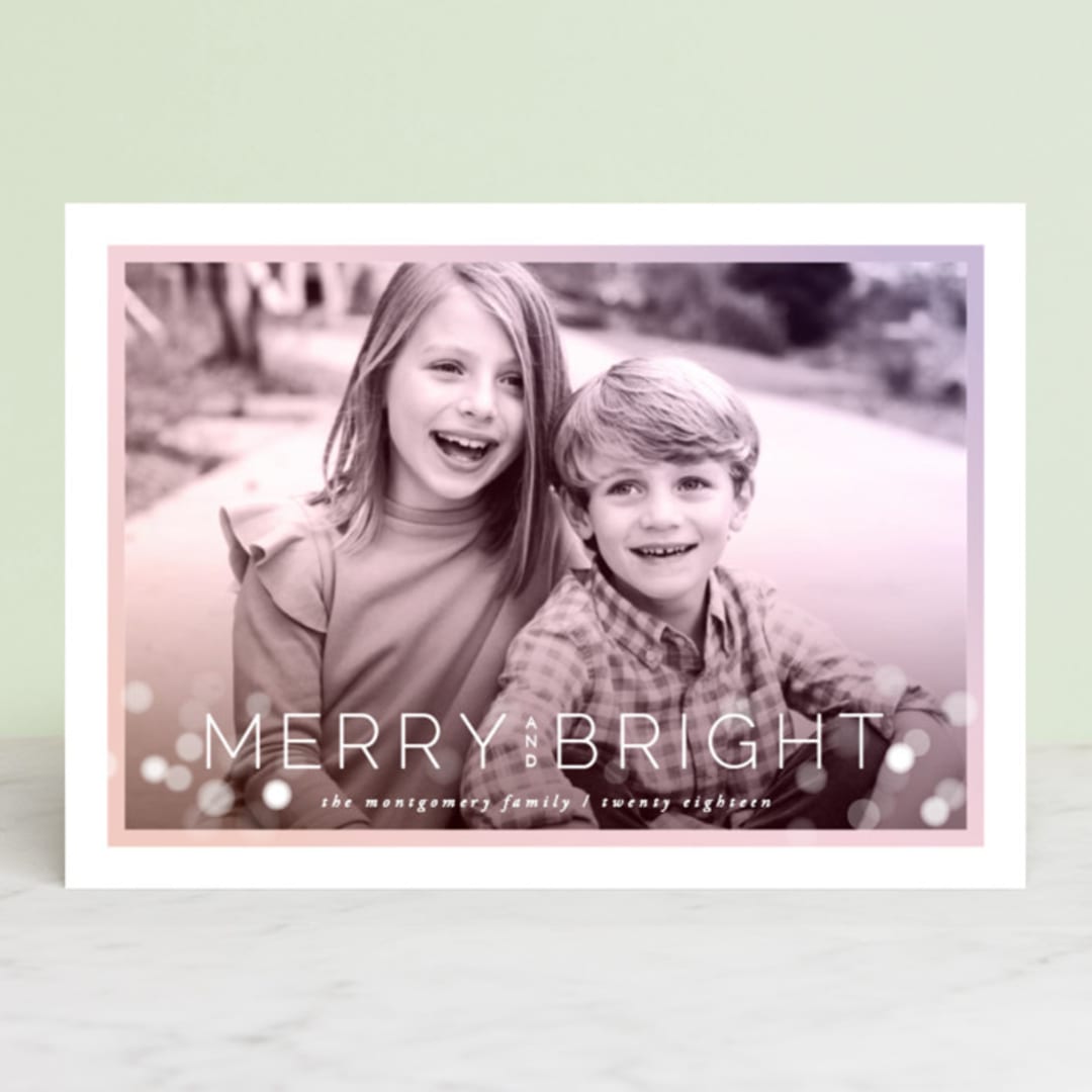 "Prismatic" - Retired Holiday Cards in Dusk by Hooray Creative - Front