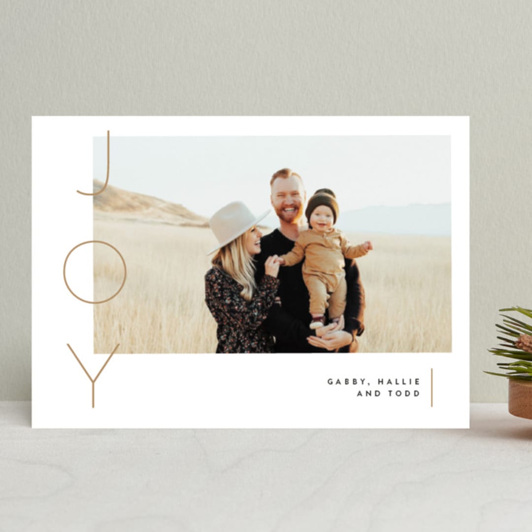 "Your reasons" - Retired Holiday Cards in Champagne by Susan Brown - Front