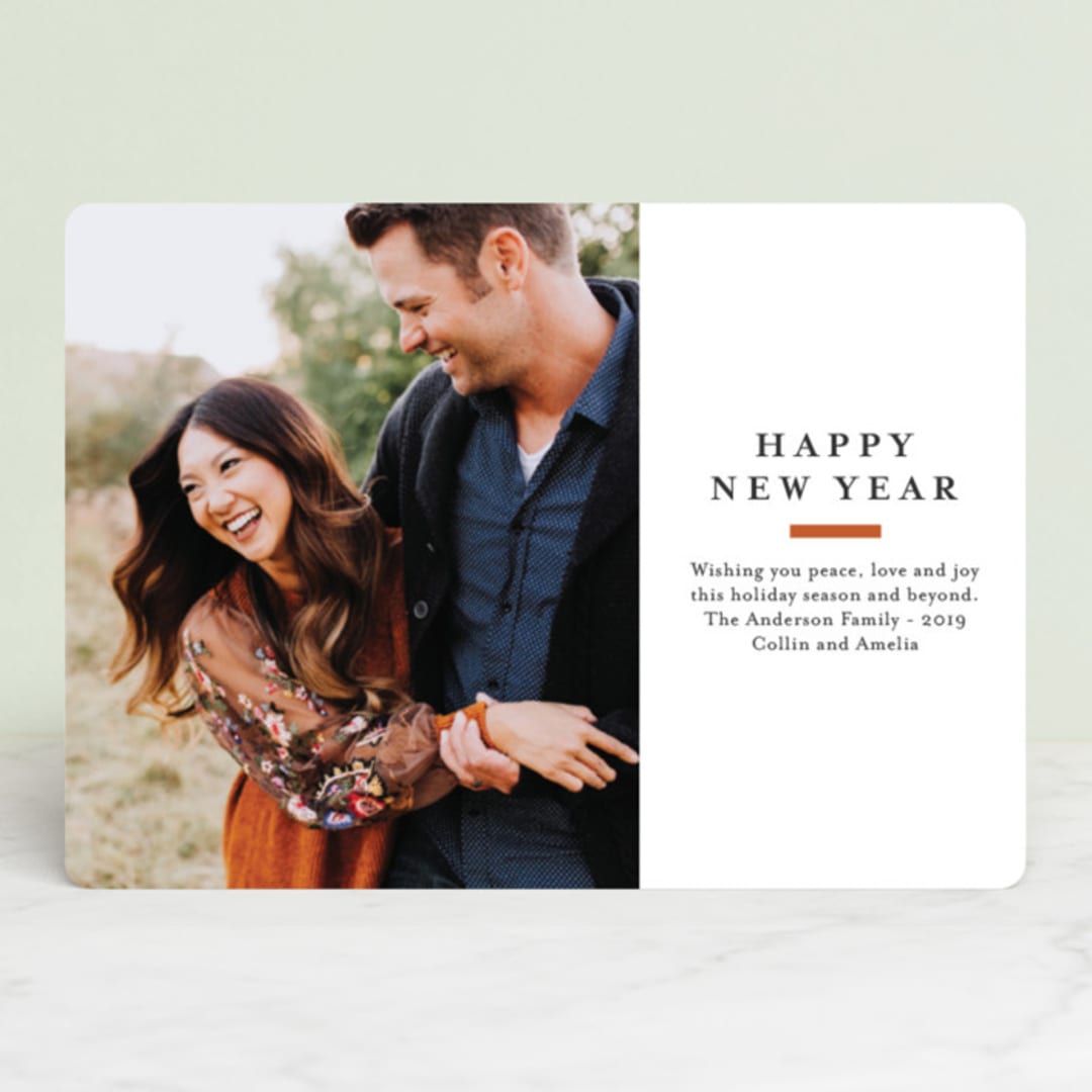 "modern minimalist" - Retired Holiday Cards in Spice by J. Dario Design Co. - Front