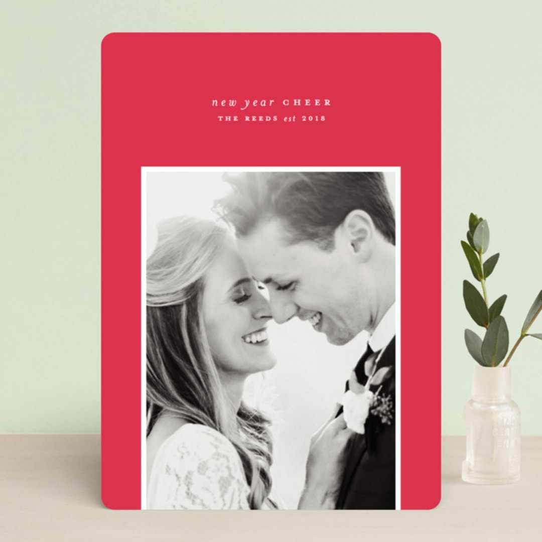 "Simply Bright" - Retired Holiday Cards in Crimson by Roxy Cervantes - Front