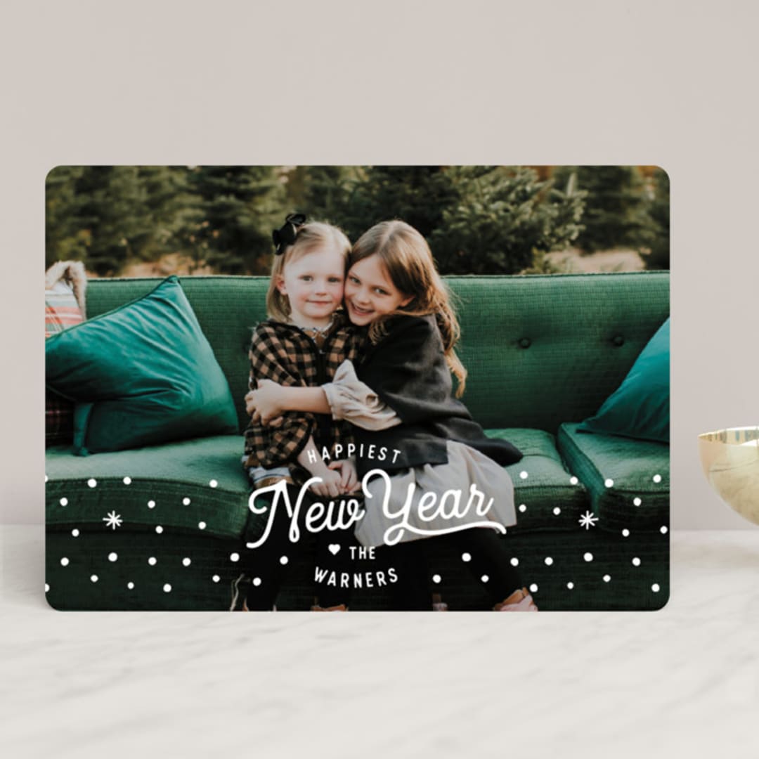 "vintage snow" - Retired Holiday Cards in Snow by Sarah Curry - Front