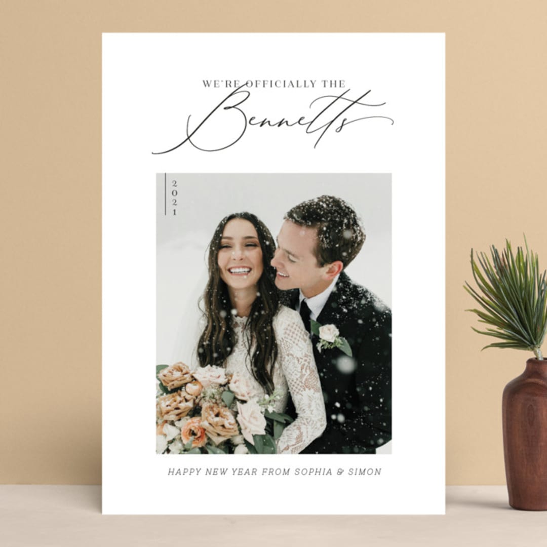 "Officially Official" - Retired Holiday Cards in Tuxedo by Carolyn Kach - Front