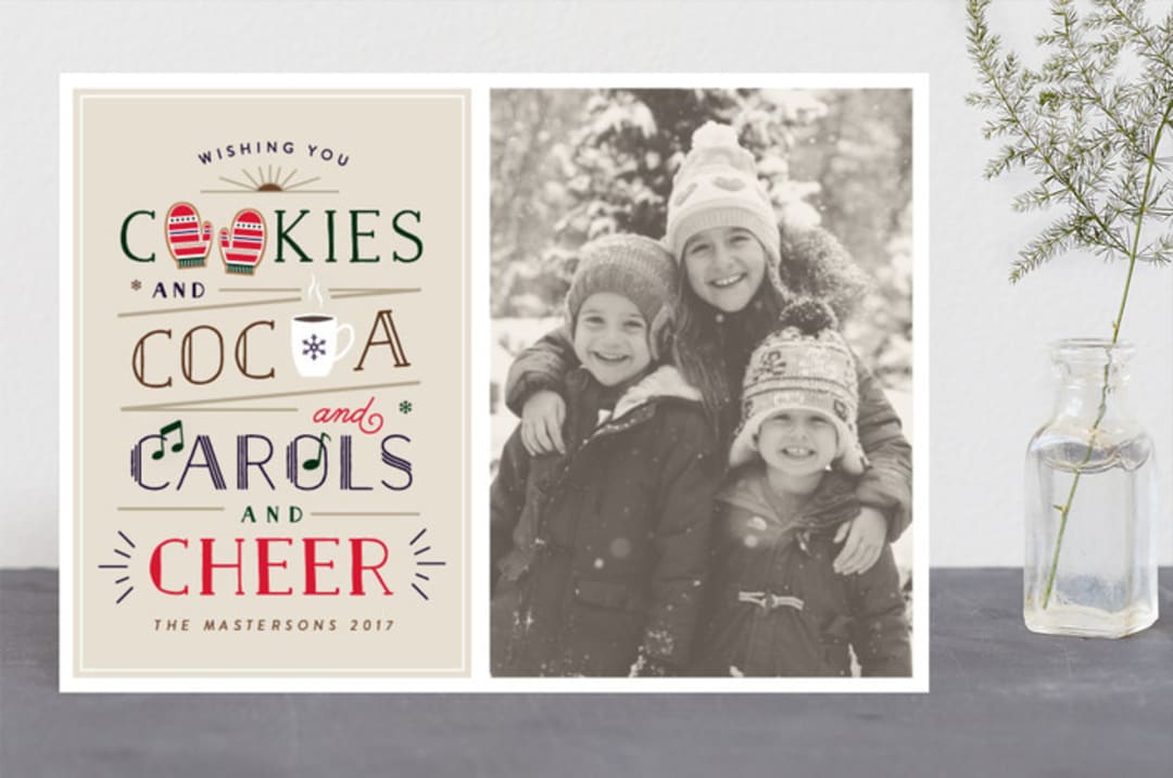 "C Yourself in Christmas" - Retired Holiday Cards in Biscuit by Meagan Christensen - Front