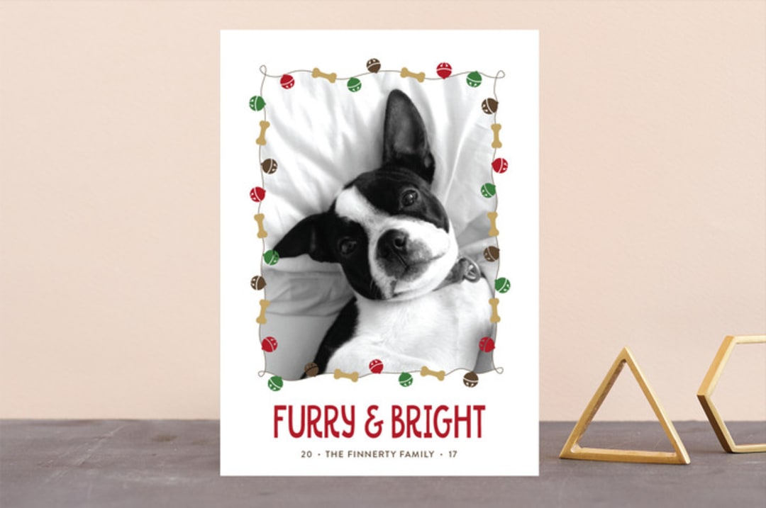 "Jingle Bones" - Retired Holiday Cards in Walnut by Pine Street Creative - Front