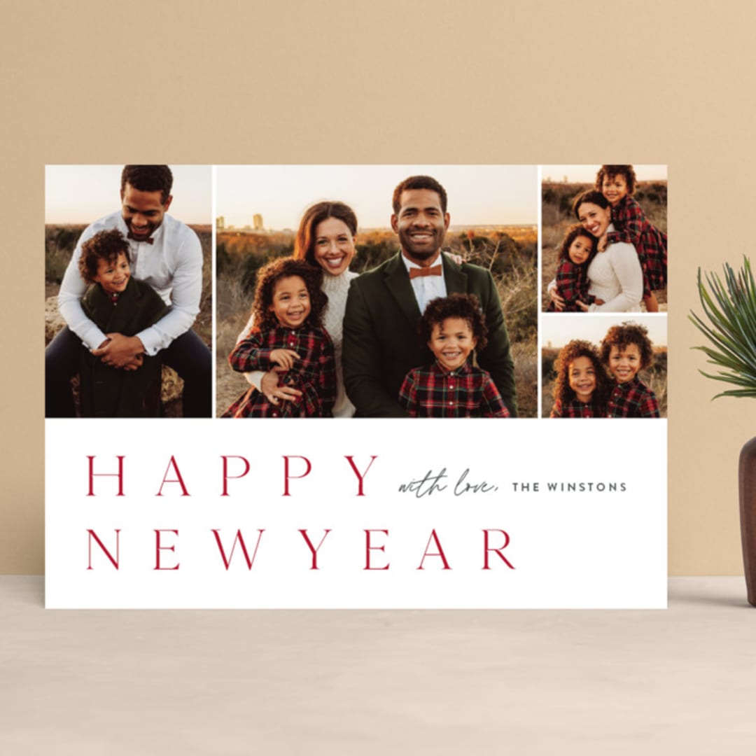 "Photo book" - Retired Holiday Cards in Holly Berry by Stacey Meacham - Front