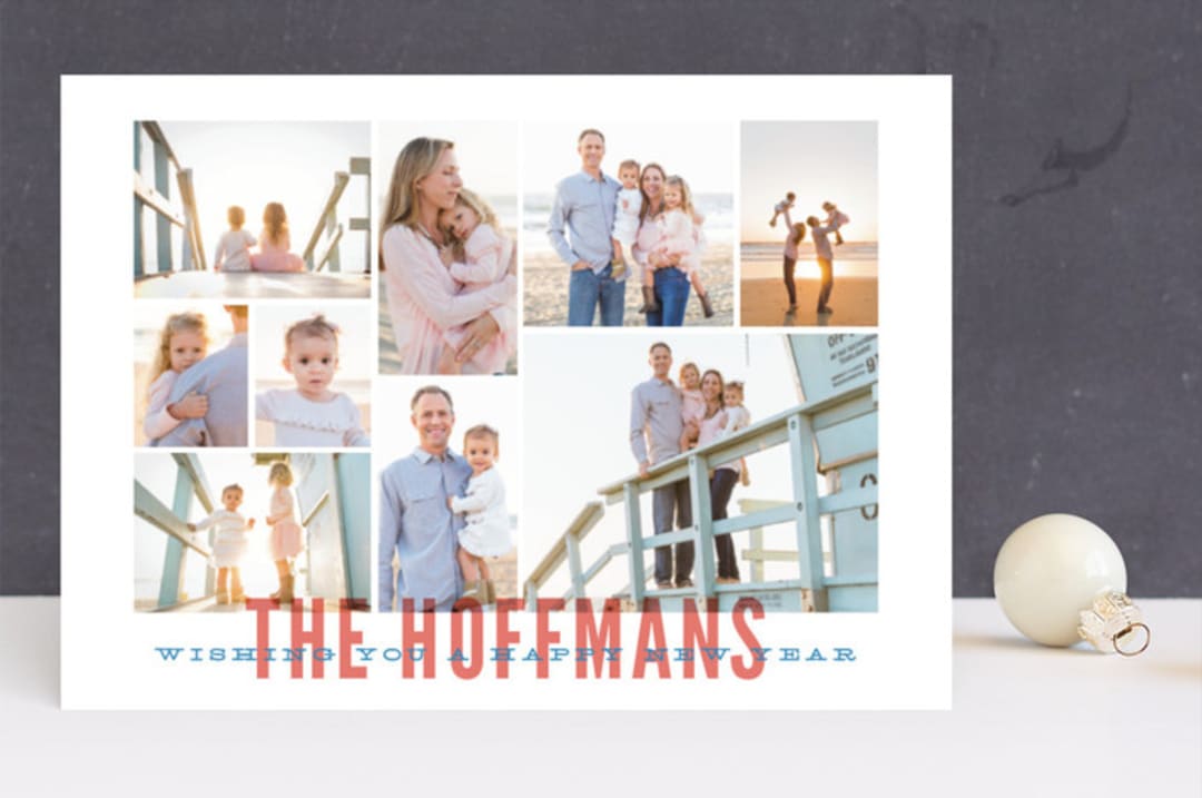 "Lotsa Photos" - Retired Holiday Cards in Navy by Jody Wody - Front