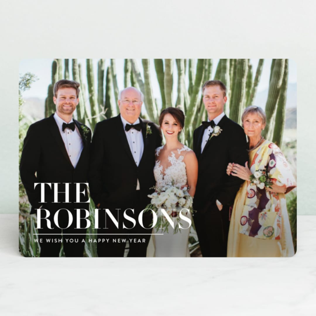 "Simple Stack" - Retired Holiday Cards in Snow by Jessica Williams - Front