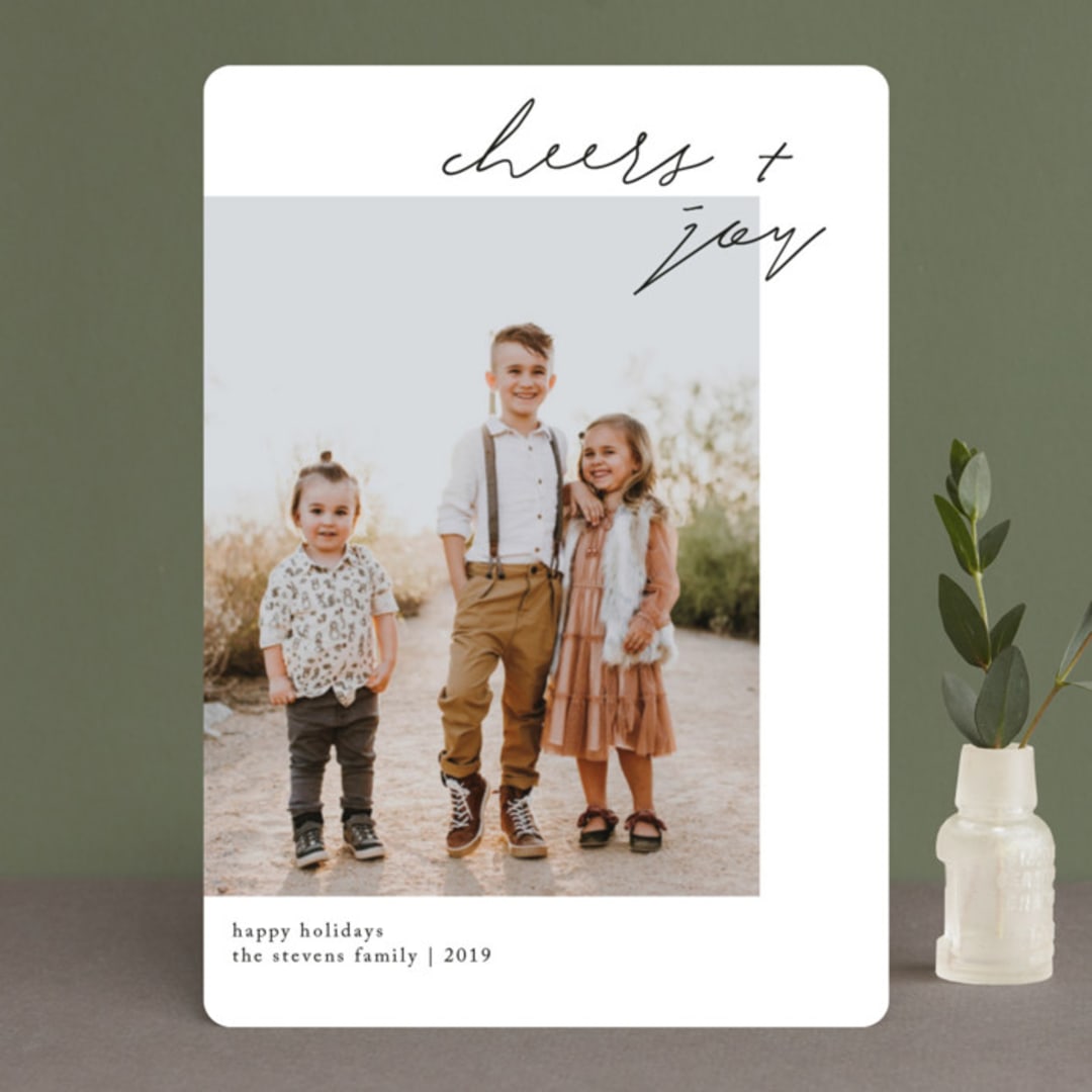 "Simply Merry & Bright" - Retired Holiday Cards in Midnight by seulghi - Front