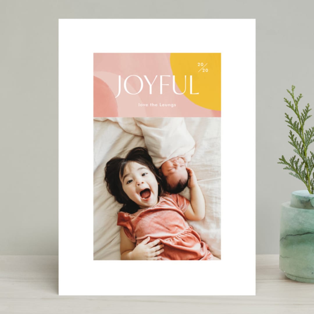 "Artsy Joyful" - Retired Holiday Cards in Candy by Monika Torun - Front