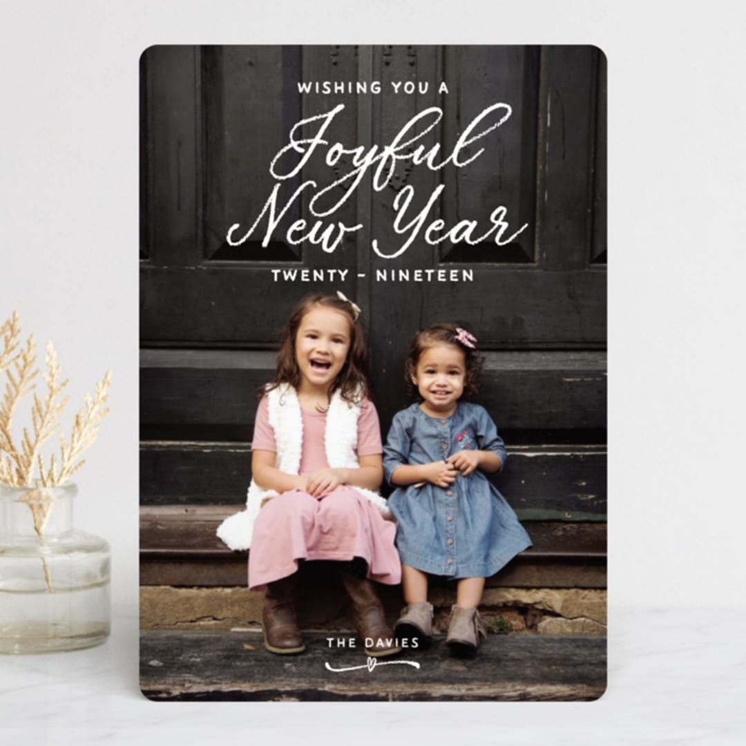"WON-DER-FUL" - Retired Holiday Cards in Snowbank by Design Lotus - Front