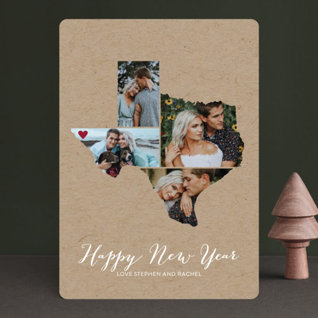 "Love Location" - Retired Holiday Cards in Kraft by Heather Buchma - Front