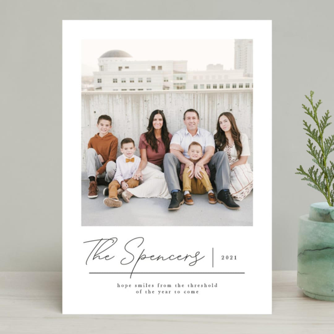 "Beautiful Season" - Retired Holiday Cards in Onyx by Olivia Raufman - Front