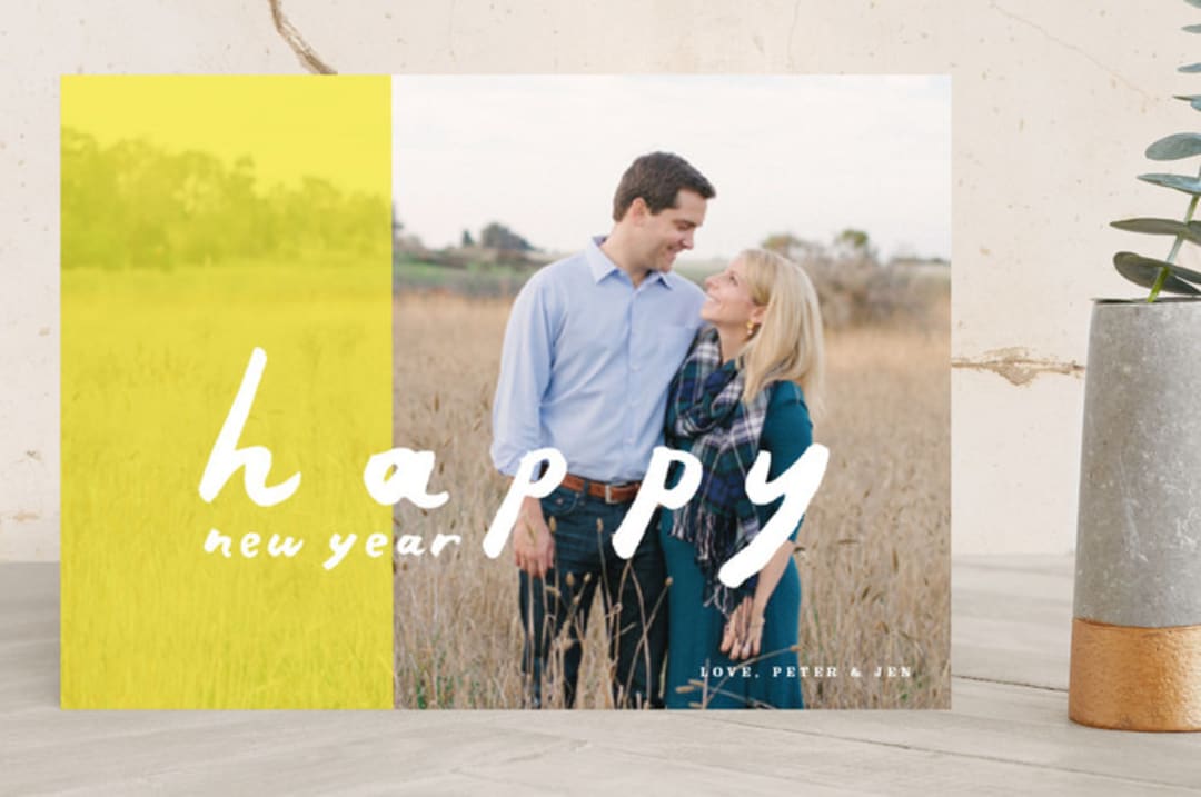 "Sunshine Dip" - Retired Holiday Cards in Bright Sunshine by Meg Gleason - Front