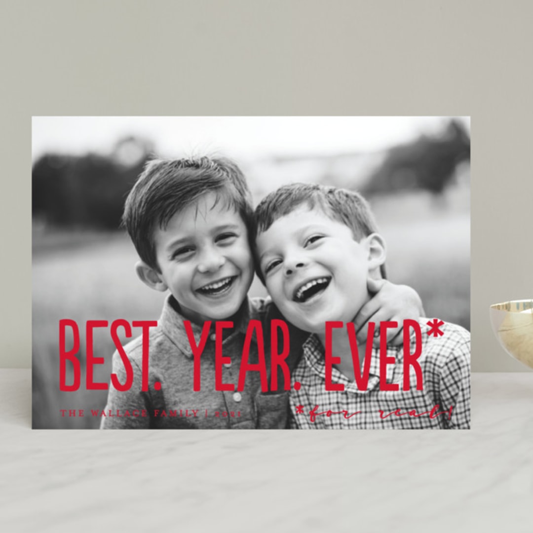 "Good All Year" - Retired Holiday Cards in Holly Berry by Amy Payne - Front