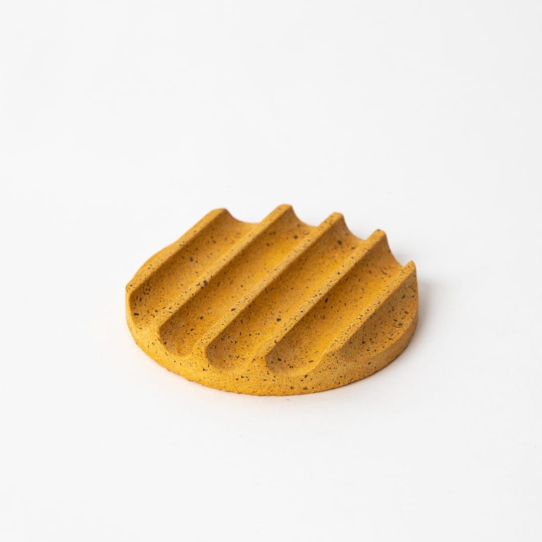 "Marigold Terrazzo Mini Soap Dish" - Soap Dish in yellow by Pretti.Cool
