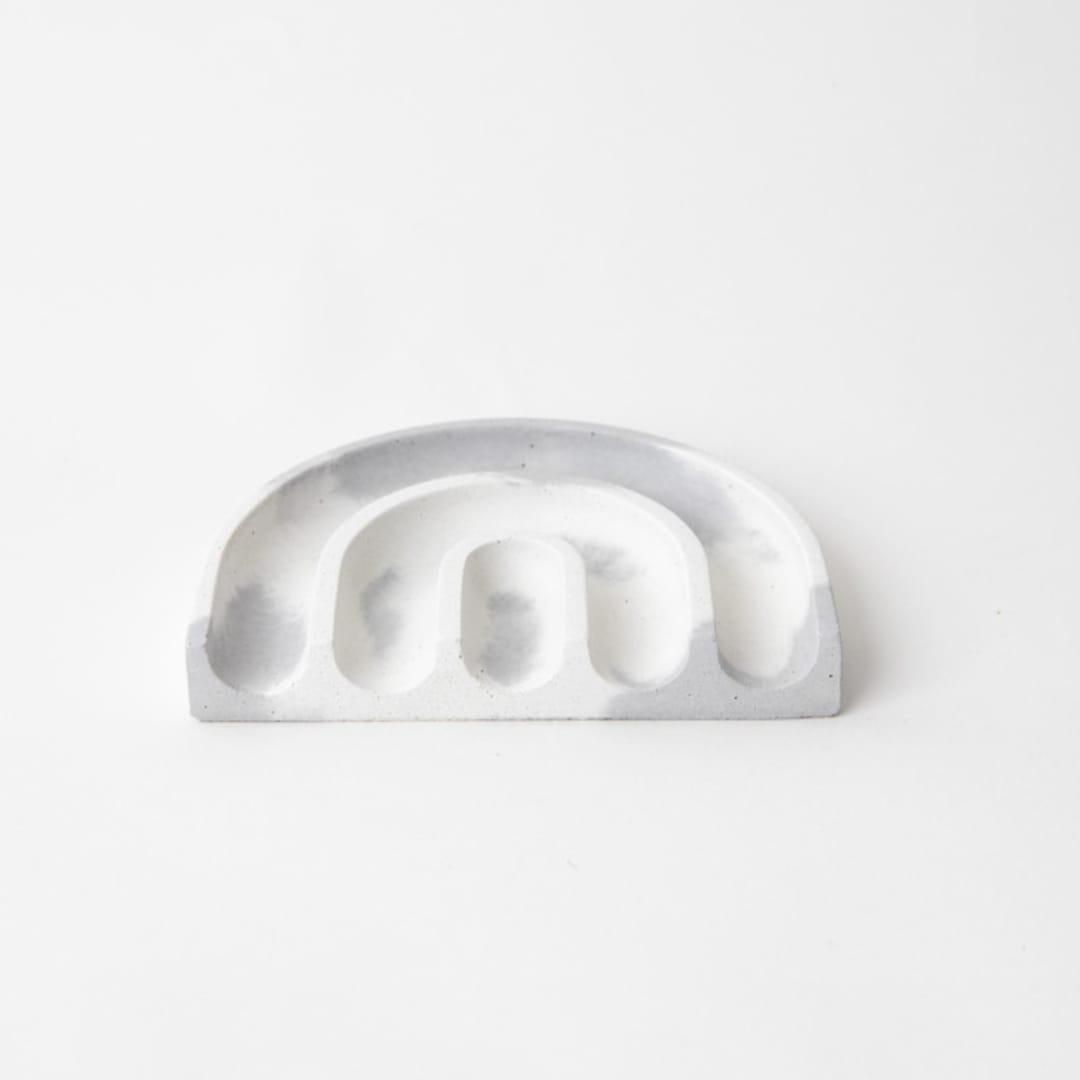 "Grey & White Sponge Rest" - Soap Dish in gray by Pretti.Cool