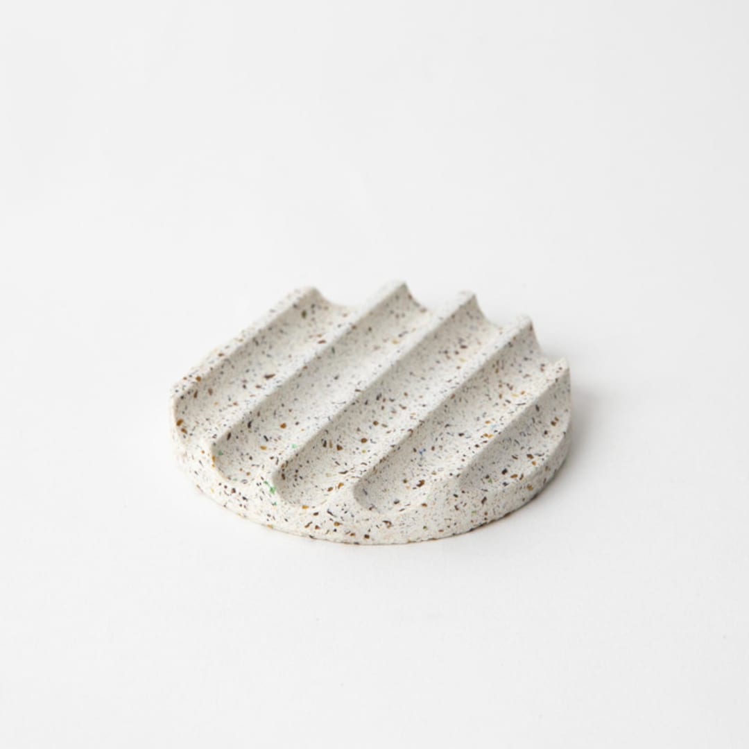 "White Terrazzo Mini Soap Dish" - Soap Dish in white by Pretti.Cool