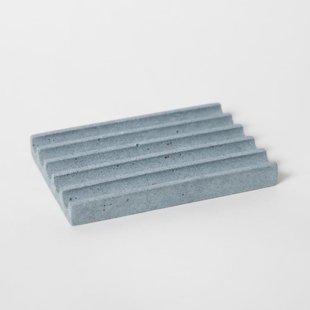"Light Blue Terrazzo Soap Dish" - Soap Dish in blue by Pretti.Cool