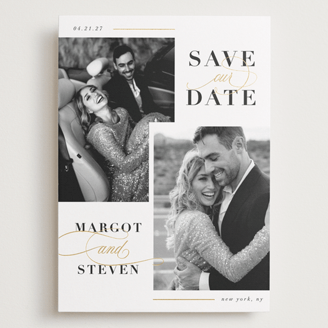 "Double Up" - Save the Dates in Cloud by Ashlee Townsend - Front
