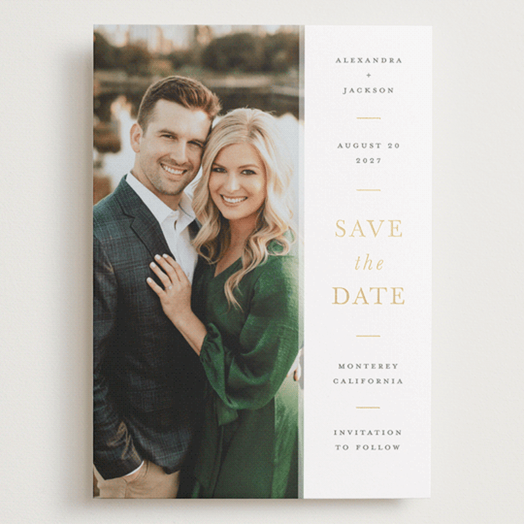 "Effortless" - Save the Dates in Chiffon by Ashley Rosenbaum - Front