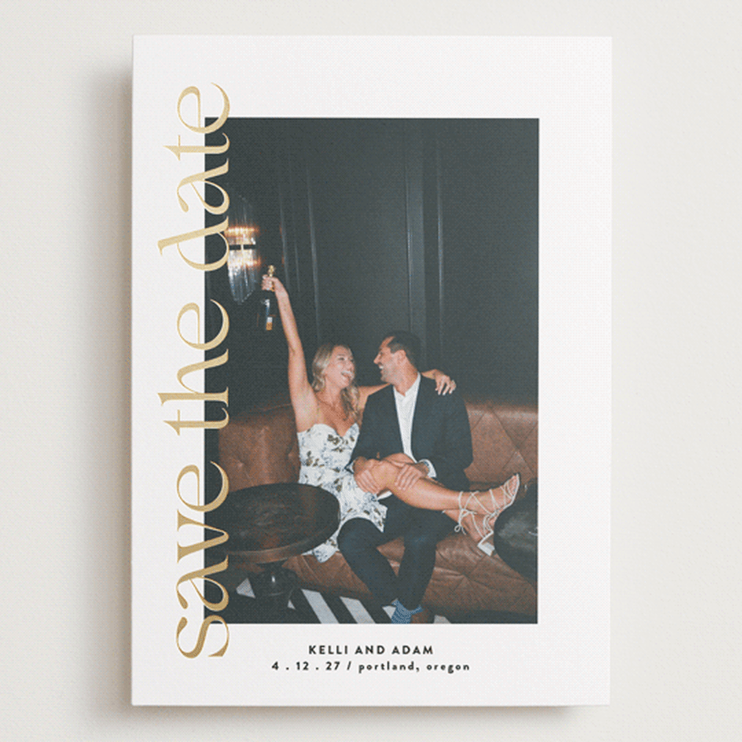 "Cover Page" - Save the Dates in Pearl by Roxy Cervantes - Front