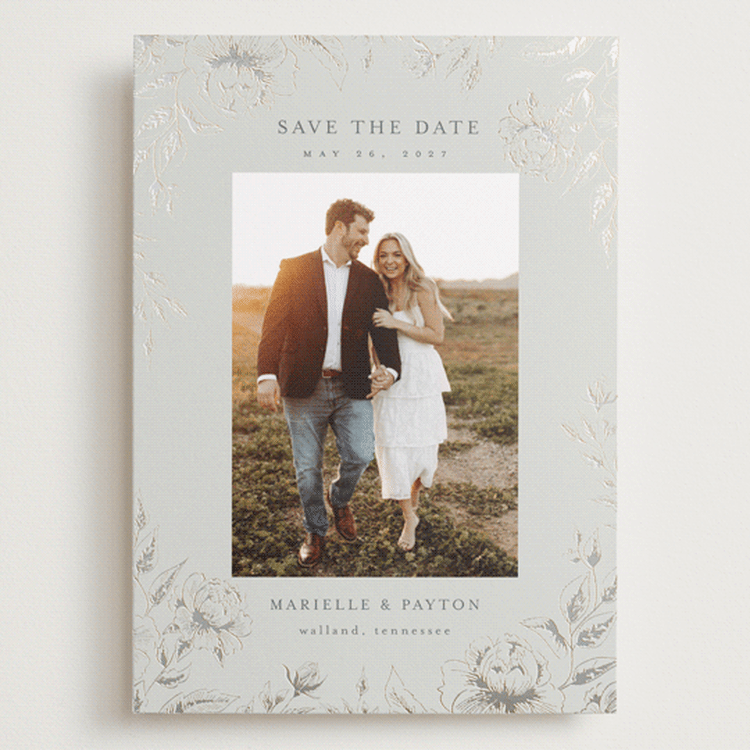 "Wildflower Date" - Save the Dates in Steel by Chris Griffith - Front