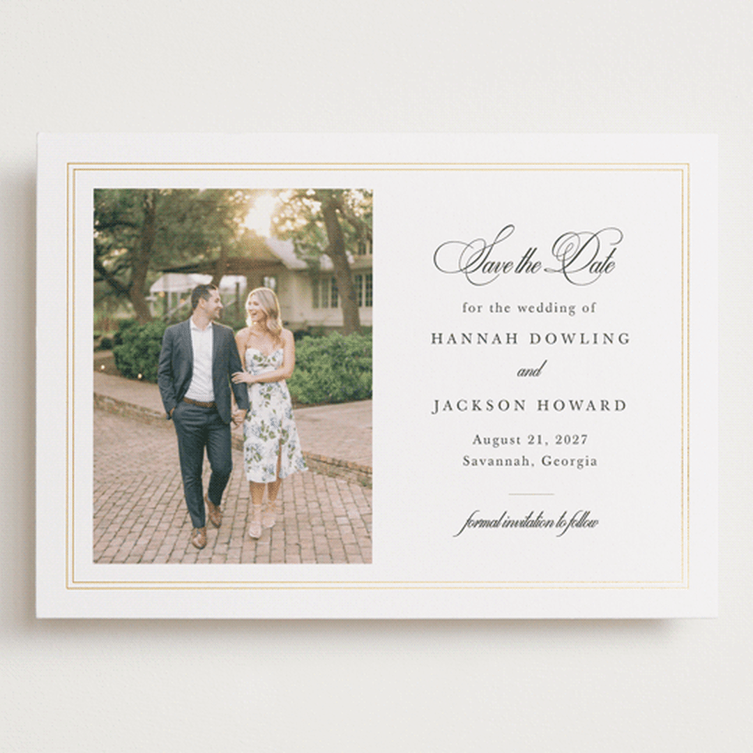 "Traditionally" - Save the Dates in Snow by Sarah Brown - Front