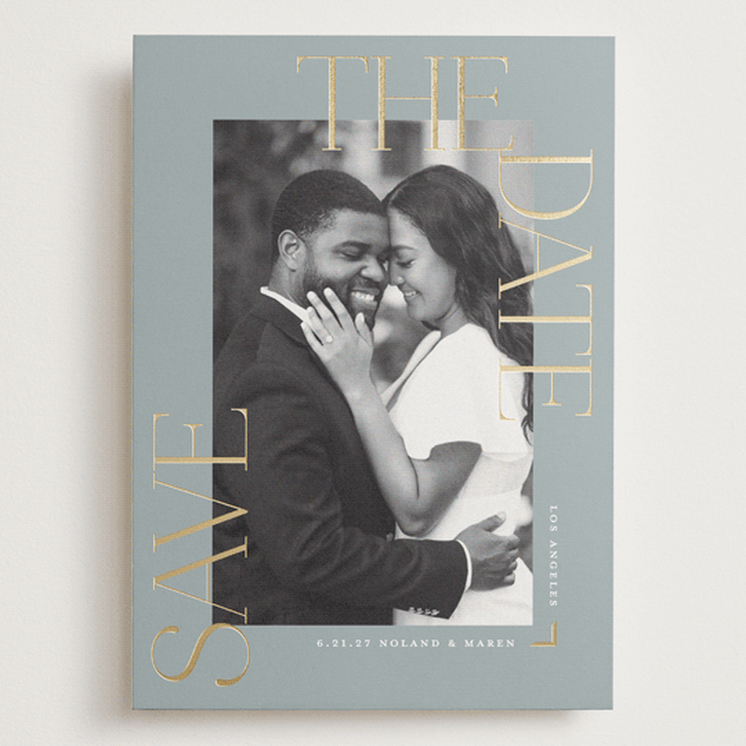 "Picturesque" - Save the Dates in Pebble by Susan Zinader - Front