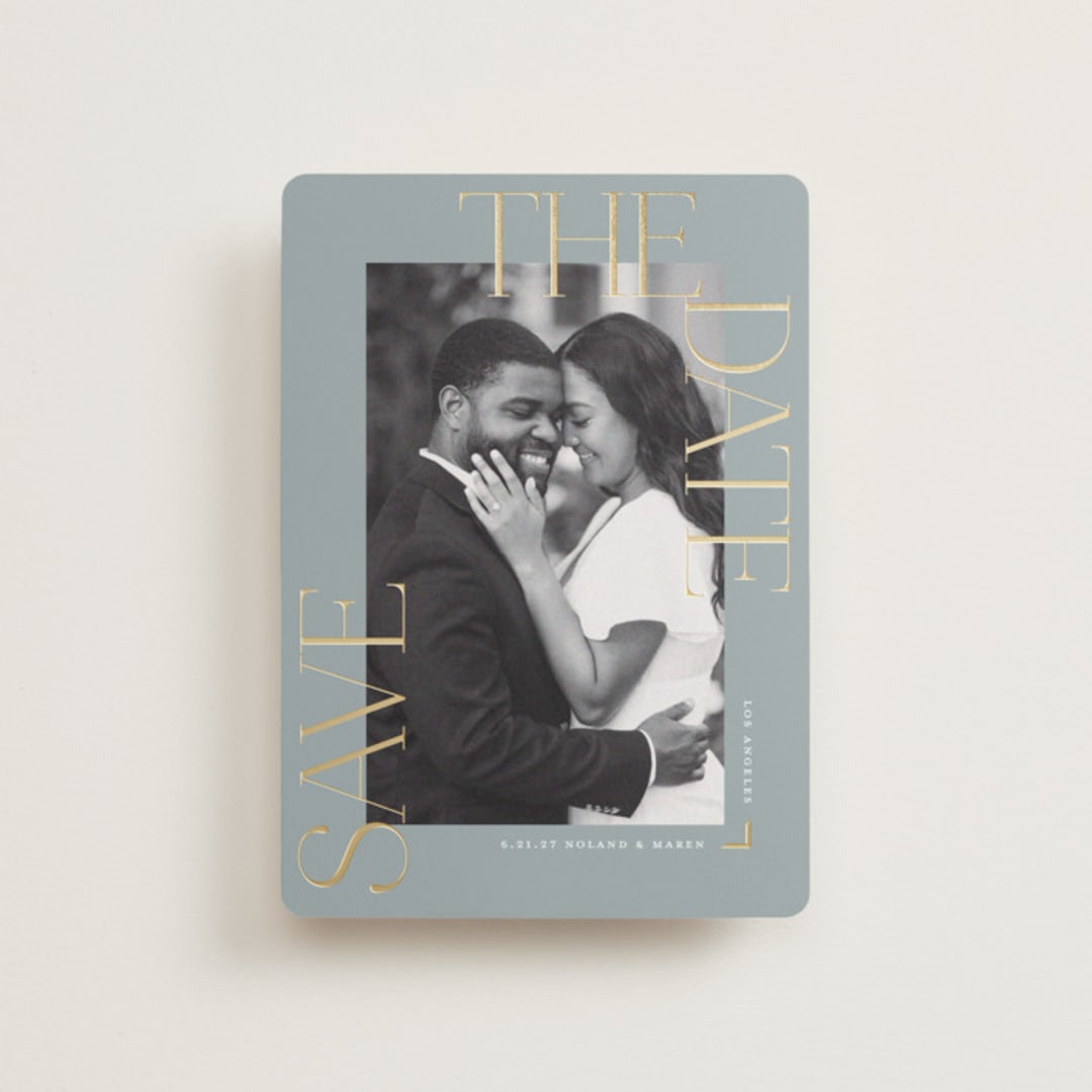 "Picturesque" - Save the Dates in Pebble by Susan Zinader - Front