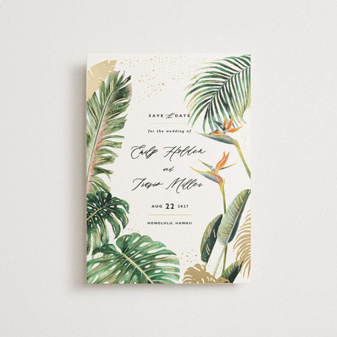 "Our Paradise" - Save the Dates in Fern by Elly - Front