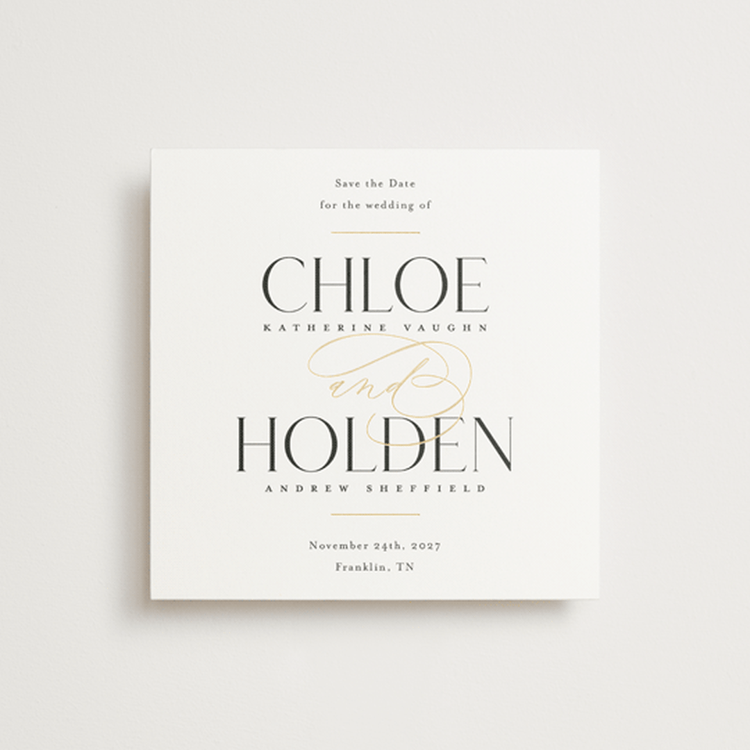 "Idyllic" - Save the Dates in Sugar by Jessica Williams - Front