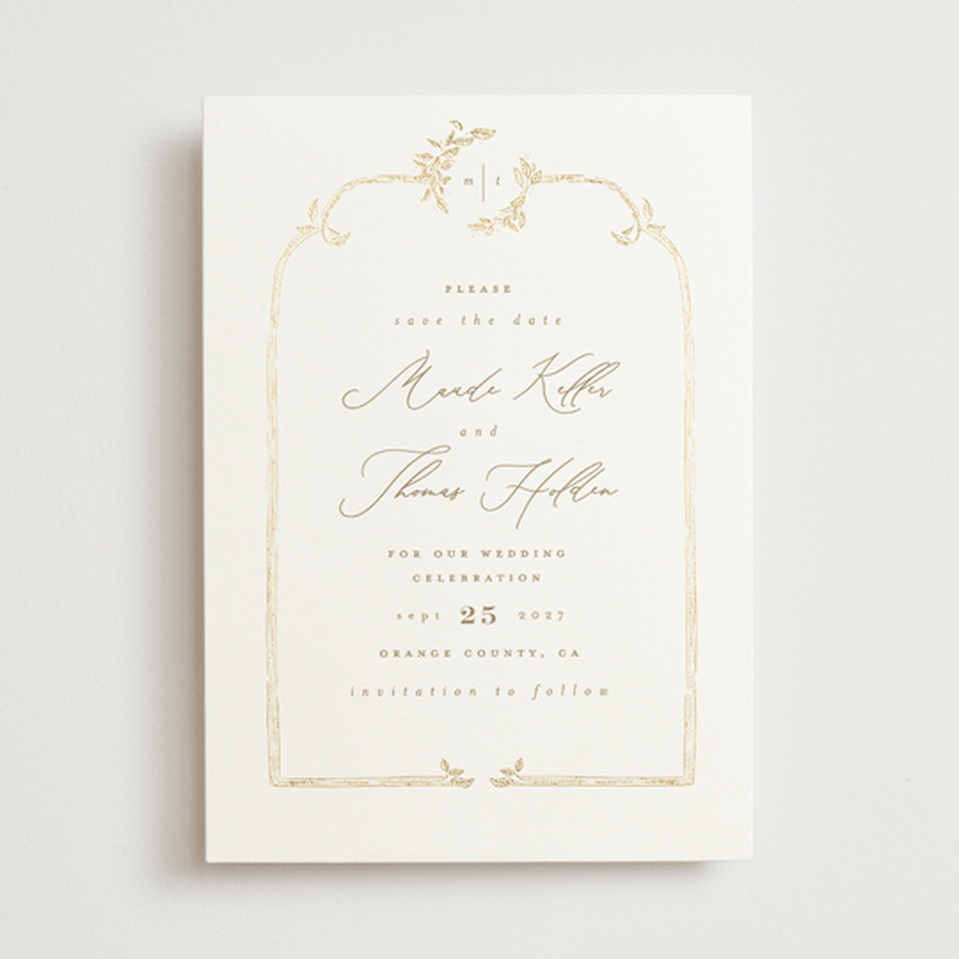 "Reflection" - Save the Dates in Porcelain by Leah Bisch - Front